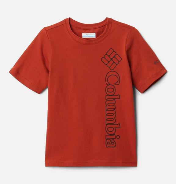 Columbia T-Shirt Pige Happy Hills Rød MQWB49320 Danmark
